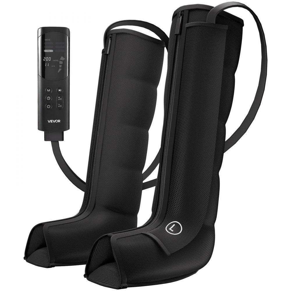 VEVOR Leg Compression Massager 6 Modes Air Compression Full Leg Massager, For Daily Relaxation, 9 Massage Intensities