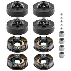 VEVOR Electric Trailer Brake Assembly, 10 x 2-1/4 Inch, 2 Pairs Self-Adjusting Electric Brakes Kit for 3500 lbs Trailer