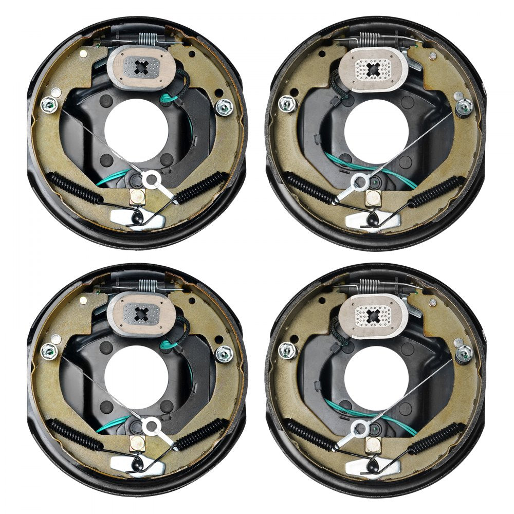 VEVOR Electric Trailer Brake Assembly, 10" x 2-1/4", 2 Pairs Self-Adjusting Electric Brakes Kit for 3500 lbs Axle