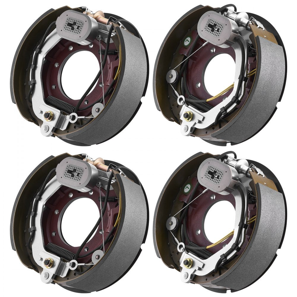 VEVOR Electric Trailer Brake Kit, 12.25 x 3.375 Inch, 2 Pairs Self-Adjusting Electric Brakes Kit for 10000 lbs Trailer