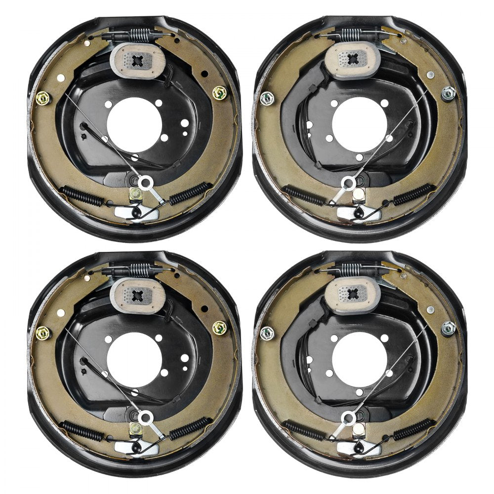 VEVOR Electric Trailer Brake Assembly, 12" x 2", 2 Pairs Self-Adjusting Electric Brakes Kit for 7000 lbs Axle, 5-Hole