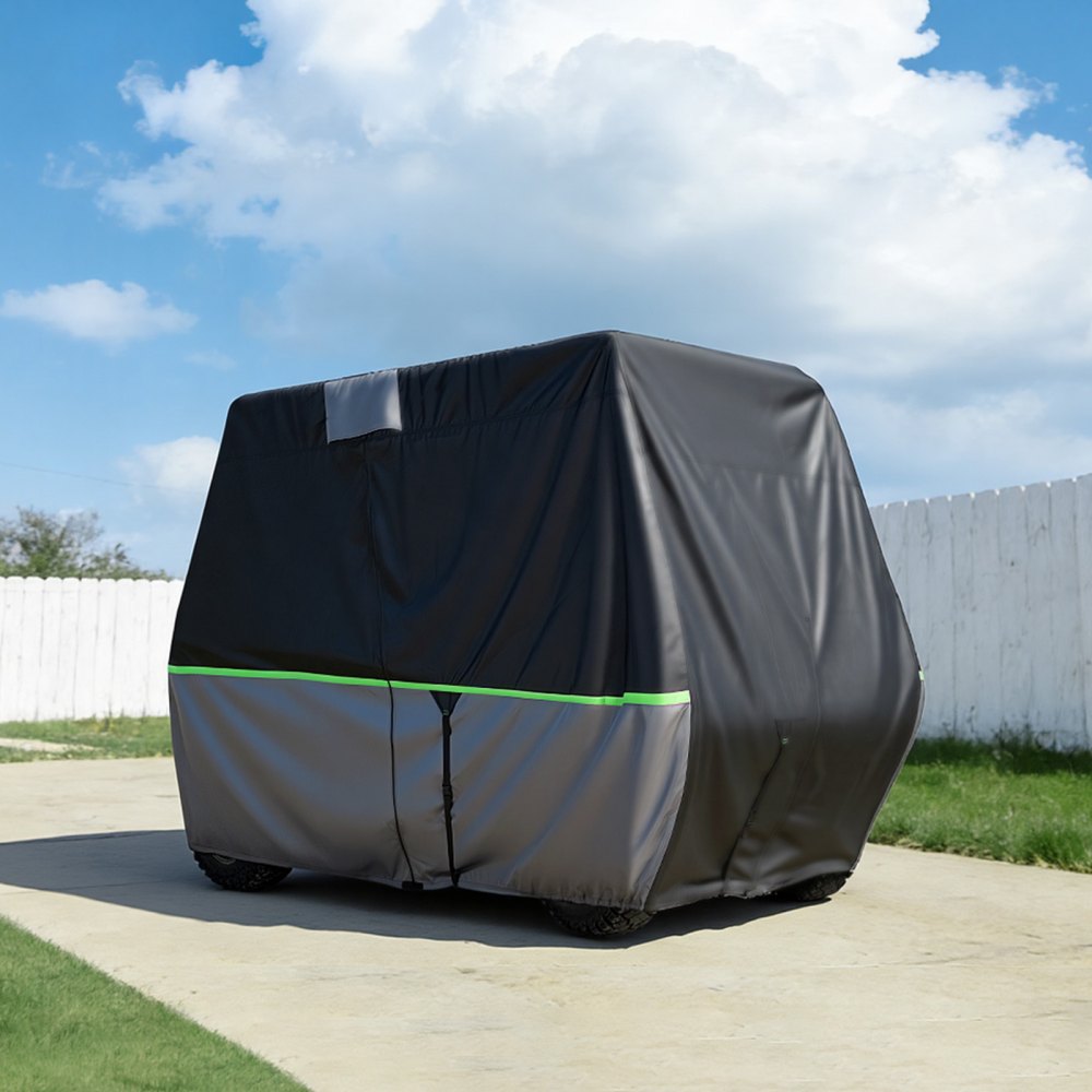 VEVOR Golf Cart Cover, Full Coverage 2+2/4 Passenger Golf Cart, 600D Waterproof Oxford Fabric Club Car Cover Fits Most