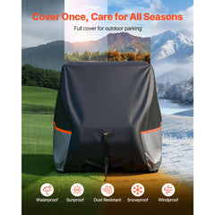 VEVOR Golf Cart Cover, Full Coverage 2+2/4 Passenger Golf Cart, 420D Waterproof Oxford Fabric Club Car Cover Fits Most