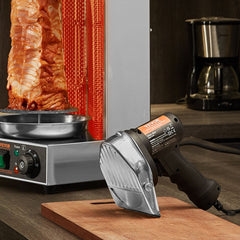 VEVOR Electric Shawarma Knife, 80W Professional Turkish Kebab Knife, Commercial Stainless Steel Gyro Cutter, Doner