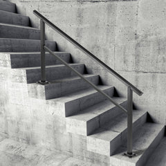 VEVOR Outdoor Handrail 165LBS Load Handrail Outdoor Stairs Aluminum Stair Handrail 60 x 35" Outdoor Stair Railing