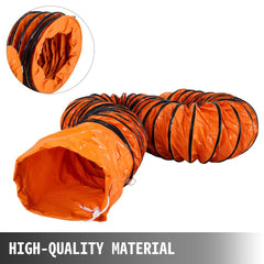 VEVOR 32ft Duct Hosing PVC Flexible Ducting Hose for 12inch Utility Blower Ventilation Fan Exhaust Fan - 32 ft