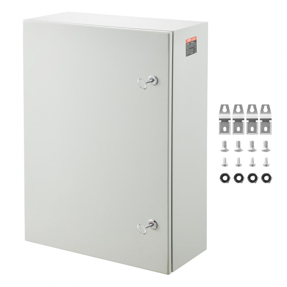 VEVOR Steel Electrical Box, 27.6 x 19.7 x 9.8 in, Cold Rolled Steel Electrical Enclosure Box, Wall-Mounted Outdoor