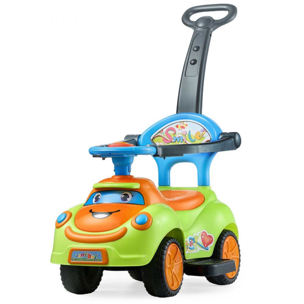VEVOR Ride On Push Car, Push Car for Toddler 19 to 36 Months, Around Buggy with Guardrails, Handle & Under-seat