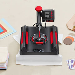 VEVOR Heat Press Machine 8 in 1 Combo, Heat Press 15x15, Swing Away T Shirt Printing Machine Digital Control