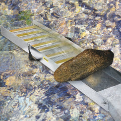 VEVOR Folding Aluminum Alloy Sluice Box, Compact 50" Sluice Boxes for Gold, Lightweight Gold Sluice Equipment, Portable