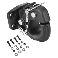 VEVOR Pintle Hook, 30000 lbs Towing Capacity, Trailer Hitches Receiver Hook Fits for 2.5 to 3-inch Lunette Ring with