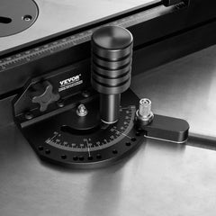VEVOR Precision Miter Gauge, Standard Slot 3/4'' x 3/8'', Aluminum Alloy Table Saw Miter Gauge with 19-35 in Grating 15