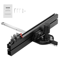 VEVOR Precision Miter Gauge, Standard Slot 3/4'' x 3/8'', Aluminum Alloy Table Saw Miter Gauge with 18 in Grating 15