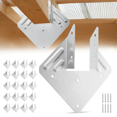 VEVOR Hurricane Ties for Rafter, Inner Size 5.31x1.57x2.48 in / 135x40x63 mm, Heavy Duty Hurricane Straps, Heavy Duty
