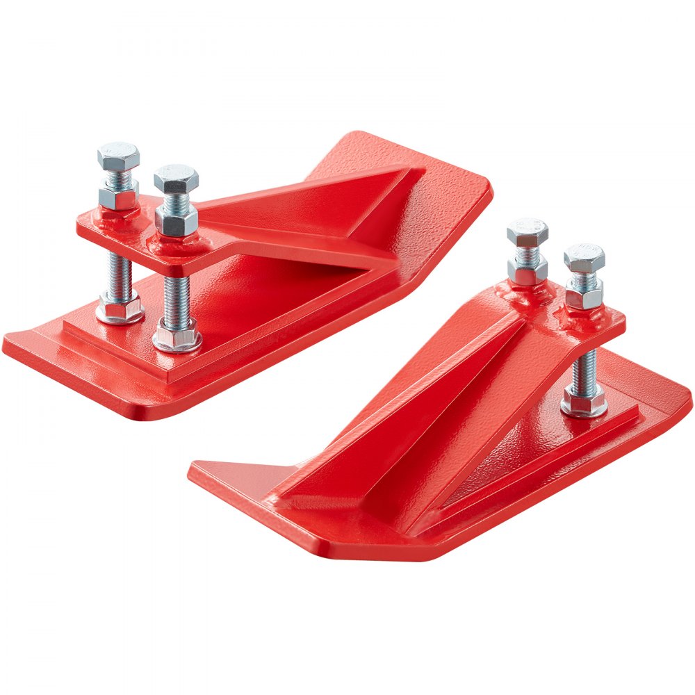 VEVOR Tractor Bucket Protector, 2PCS Heavy Duty Steel Bucket Edge Protectors, Edge Tamer Anti-Skid Device with Double