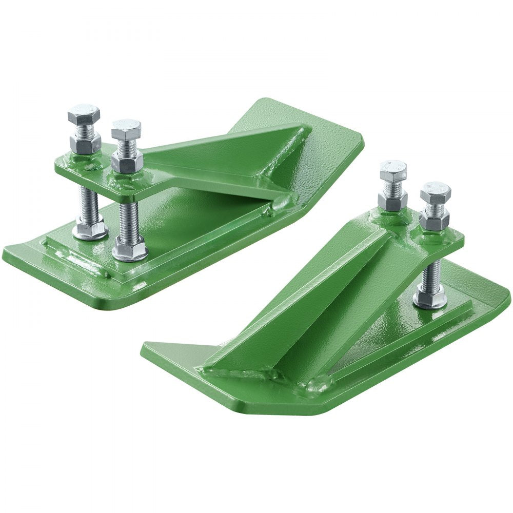 VEVOR Tractor Bucket Protector, 2PCS Heavy Duty Steel Bucket Edge Protectors, Edge Tamer Anti-Skid Device with Double