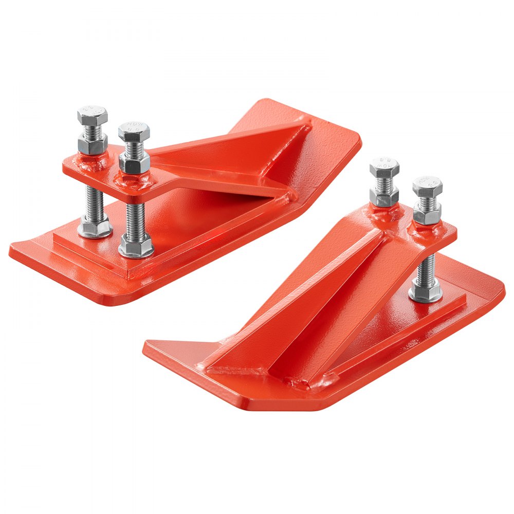 VEVOR Tractor Bucket Protector, 2PCS Heavy Duty Steel Bucket Edge Protectors, Edge Tamer Anti-Skid Device with Double