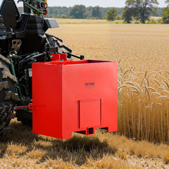 VEVOR Ballast Box, 3-Point Category 1 Tractor Ballast of 800 lbs Capacity, with Standard 2 Inch Hitch Receiver
