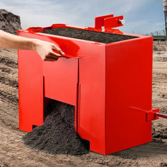 VEVOR Ballast Box, 3-Point Category 1 Tractor Ballast of 800 lbs Capacity, with Standard 2 Inch Hitch Receiver