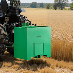 VEVOR Ballast Box, 3-Point Category 1 Tractor Ballast of 800 lbs Capacity, with Standard 2 Inch Hitch Receiver