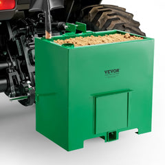 VEVOR Ballast Box, 3-Point Category 1 Tractor Ballast of 800 lbs Capacity, with Standard 2 Inch Hitch Receiver