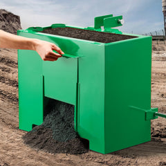 VEVOR Ballast Box, 3-Point Category 1 Tractor Ballast of 800 lbs Capacity, with Standard 2 Inch Hitch Receiver