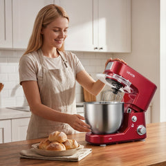 VEVOR 5.3+4.2 Qt Tilt Head Stand Mixer 400W Electric Dough Mixer, 3 Speeds Food Kitchen Mixer with Stainless Steel