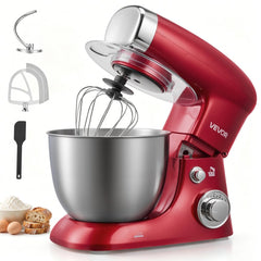 VEVOR 4.2 Qt Tilt Head Stand Mixer 400W Electric Dough Mixer, 6 Speeds Food Kitchen Mixer with Stainless Steel Bowl