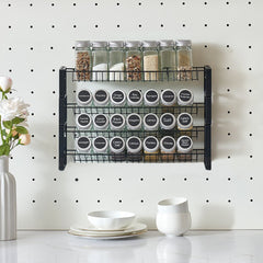 VEVOR Detachable Spice Rack Organizer for Cabinet, 4 Tie Stackable Seasoning Organizer, Spice Jars Kitchen Storage for