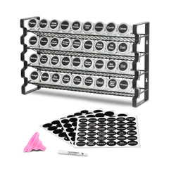VEVOR Spice Rack Organizer for Cabinet, Spice Organizer with 36 Empty Spice Jars, Lids, Spice Labels, and Funnel