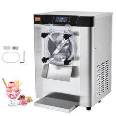 VEVOR Commercial Ice Cream Machine, 12 L/H Yield, 1713W Single Flavor Countertop Hard Serve Ice Cream Maker, 4.5L