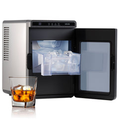 VEVOR Countertop Ice Maker, 22 lbs per Day, Self-Cleaning Portable Machine with Tong, Drawer-Style Ice Access