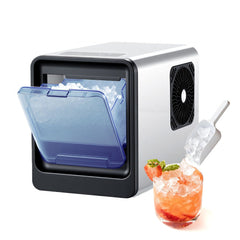 VEVOR Countertop Ice Maker, 33 lbs per Day, Self-Cleaning Portable Machine with Scoop, Drawer-Style Ice Access, Nugget