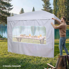 VEVOR Canopy Sidewalls, Fit for 10 x 10 ft Pop Up Canopy Tent, Tent Side Walls with Waterproof and Sunlight Protection