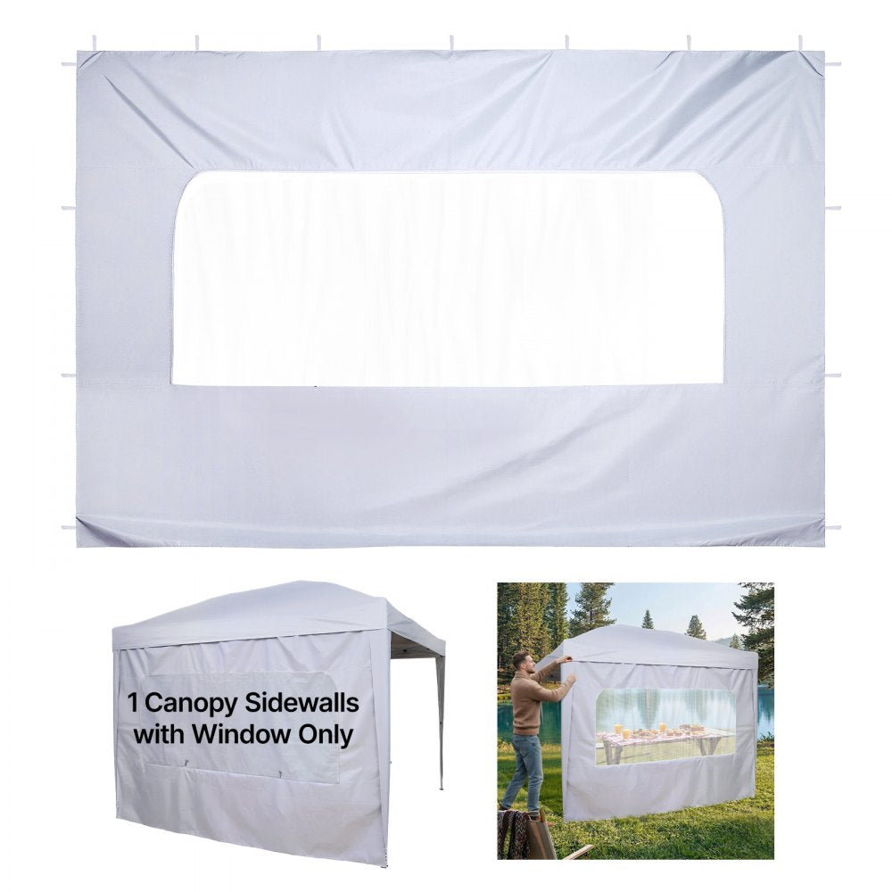 VEVOR Canopy Sidewalls, Fit for 10 x 10 ft Pop Up Canopy Tent, Tent Side Walls with Waterproof and Sunlight Protection
