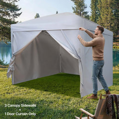 VEVOR Canopy Sidewalls, Fit for 10 x 10 ft Pop Up Canopy Tent, Tent Side Walls with Waterproof and Sunlight Protection