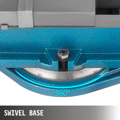 VEVOR Milling Vise 4 Inch,Bench Clamp Vise High Precision Clamping,Mill Vise Ductile Iron Material with 360 Degree