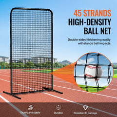 VEVOR I Screen Baseball for Batting Cage, 7x4 ft Baseball Softball Safety Screen, Body Protector Portable Batting