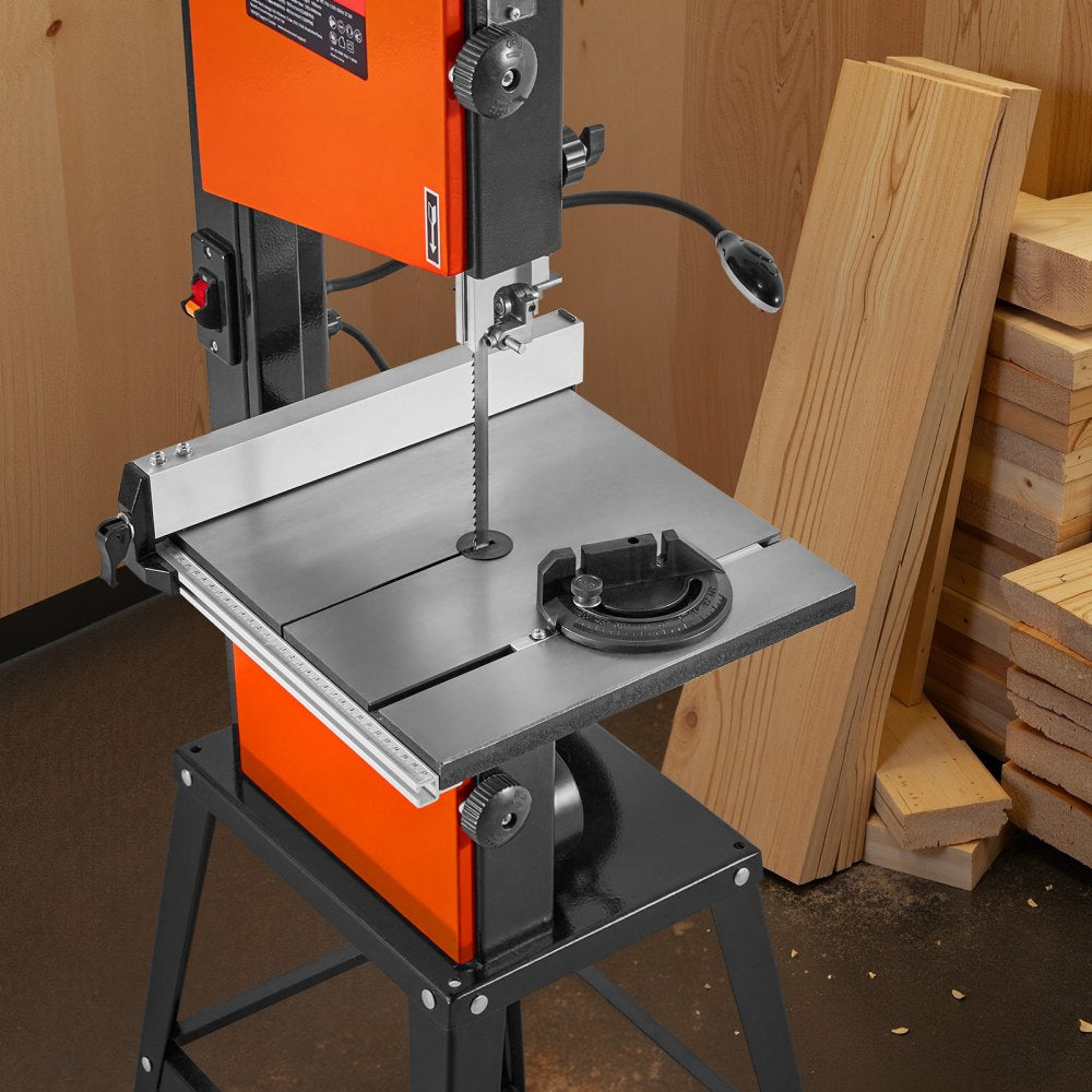 VEVOR Band Saw with Stand, 10-Inch, Two-Speed Benchtop Bandsaw, 373W 1/2 HP, 6 in Max Cutting Height, 13.2 x 13.4 in
