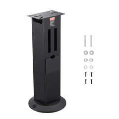 VEVOR Bench Grinder Stand, Heavy-Duty Bench Grinder and Vise Floor Pedestal with 11" x 6.7" Mounting Plate, Grinding