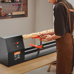 VEVOR Tabletop Wood Lathe, Dimensions 14x40 inches, Motor Power 0.5 HP 370W, Features Variable Speeds