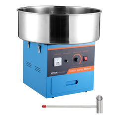VEVOR Electric Cotton Candy Machine, 1000W Candy Floss Maker, Commercial Cotton Candy Machine with Stainless Steel