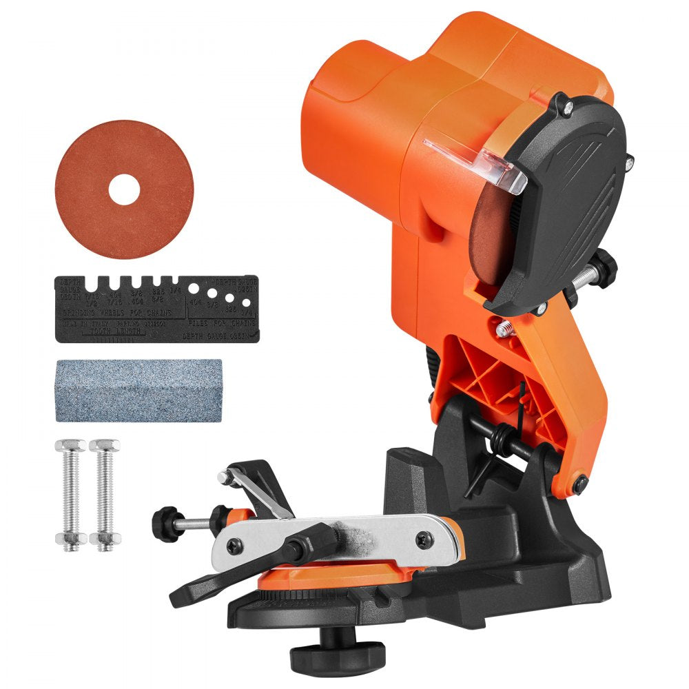 VEVOR Electric Chainsaw Sharpener, 85W Bench Saw Chain Sharpener 5000RPM, Professional Chainsaw Sharpening Tool with 2
