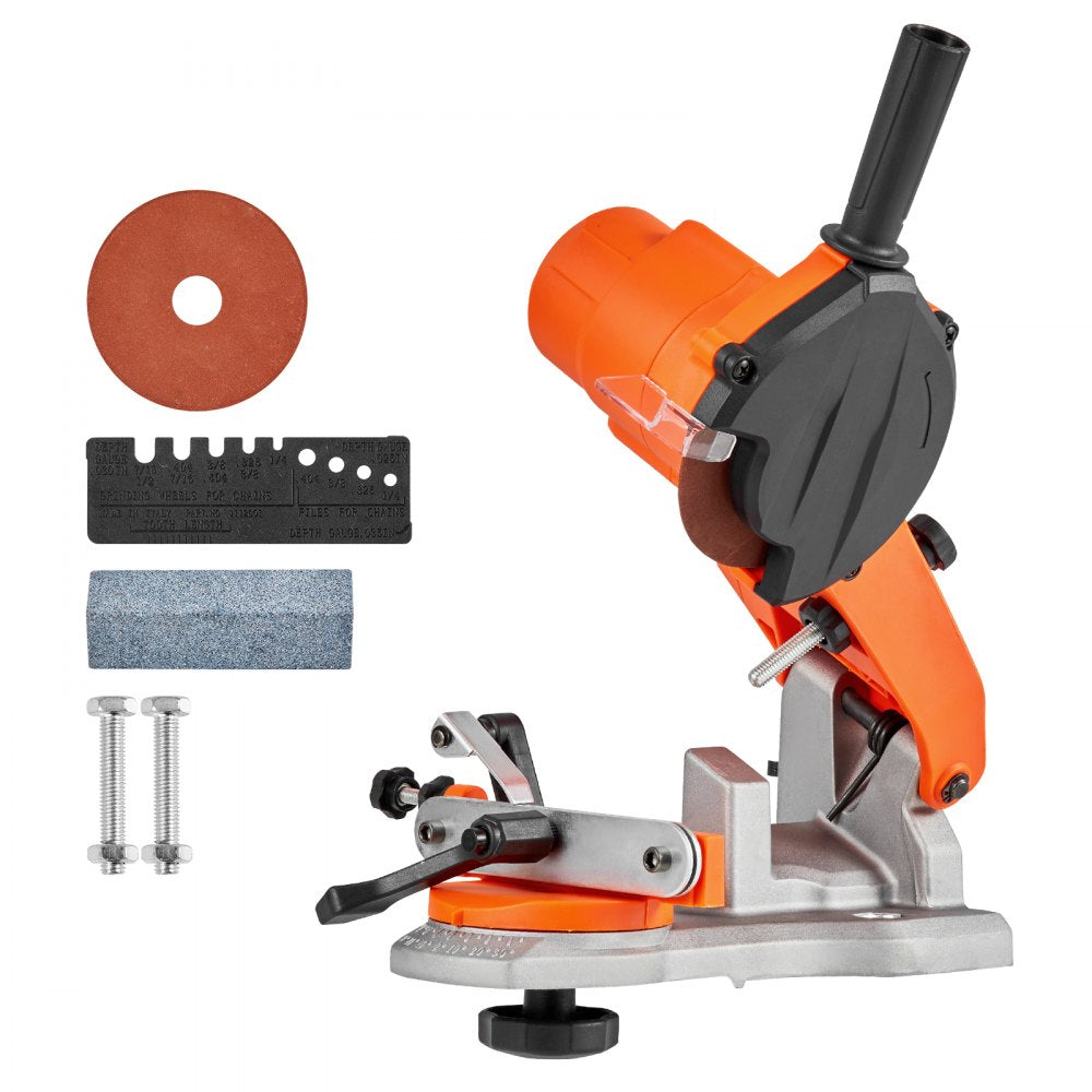 VEVOR Electric Chainsaw Sharpener, 85W Bench Saw Chain Sharpener 5000RPM, Professional Chainsaw Sharpening Tool with 2