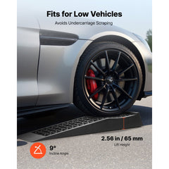 VEVOR Car Ramps, 2 PCS 20000 lbs GVW Capacity, 2.56 in Lift Height, Portable Low Profile Car Service Ramps for Home