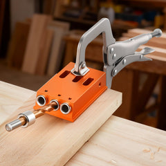 VEVOR Pocket Hole Jig Kit, 1/2 to 1-1/2 in Adjustable, Jig Pocket Hole System with Toolcase, C-Clamp, Step Drill, Hex