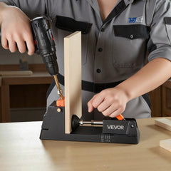 VEVOR Pocket Hole Jig Kit, 1/2" to 1-1/2" Adjustable, Lightweight Jig Pocket Hole System with Dust Collection Adapter