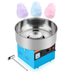 VEVOR Cotton Candy Machine Commercial, 1000W Electric Candy Floss Maker, Easy Use with 15 inch Stainless Steel Bowl and