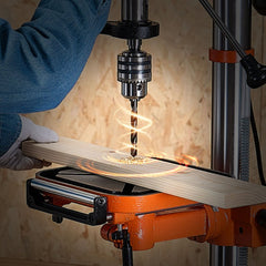 VEVOR 12 in Benchtop Drill Press, 5 Amp 120V, Variable Speed Cast Iron Bench Drill Press, 12 in Swing Distance 0-45°