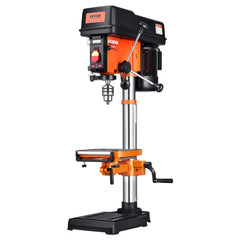 VEVOR 12 in Benchtop Drill Press, 5 Amp 120V, Variable Speed Cast Iron Bench Drill Press, 12 in Swing Distance 0-45°